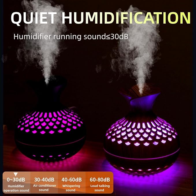 Colorful Cool Mini Humidifier, Flower Shape USB Personal Desktop Humidifier - Image 2