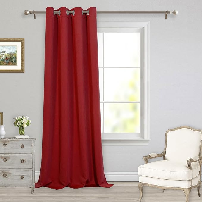 MYSKY HOME Blackout Curtain for Bedroom, Grommet Room Darkening Curtain - Image 8