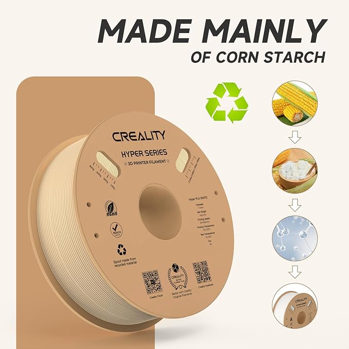 Official Creality Hyper PLA Filament 1.75mm, High Speed PLA 30-600mm/s Rapid 3D - Image 5
