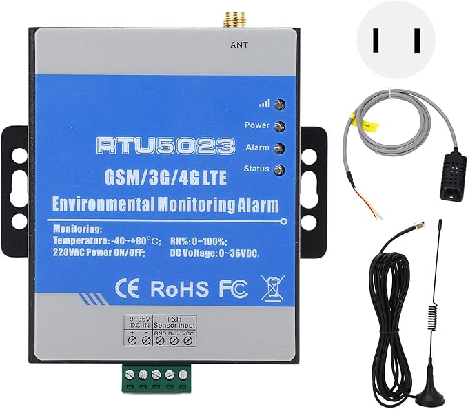 RTU5023 Wireless Temperature Humidity GSM Alarm Monitor by Sonew