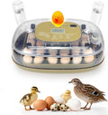 Smart 24-Egg Incubator for Hobbyists, Full-Stage Adaptive Humidity & Temp by ZEMIROCHARGE
