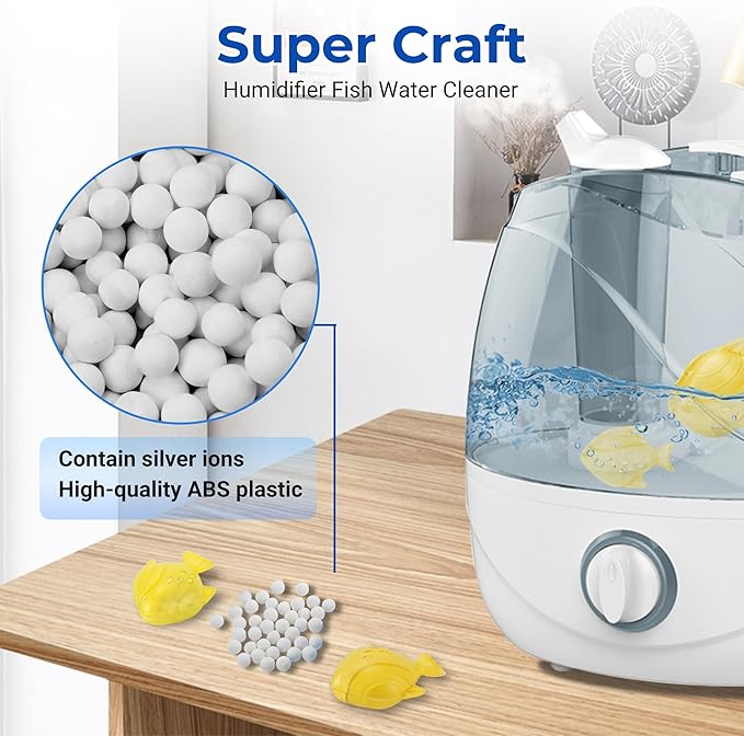 Funmit Humidifier Cleaning Fish, 6 Pack Humidifier Cleaner - Image 2