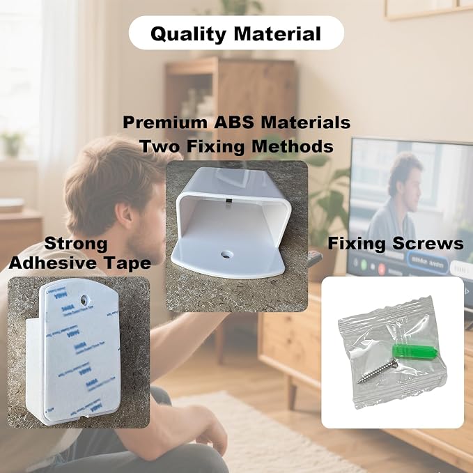 2Pcs Remote Holder Wall Mount, Wall Mount Box Organizer - Image 4
