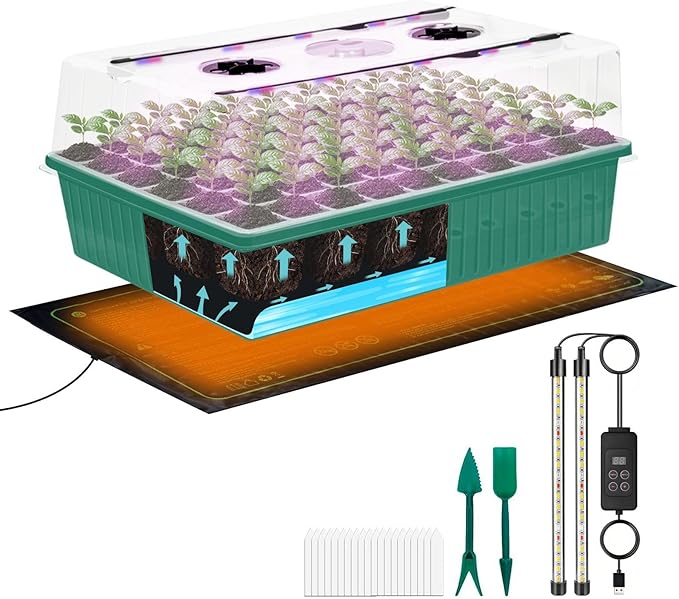 60-Cell Self-Watering Seed Starter Tray by Unknown