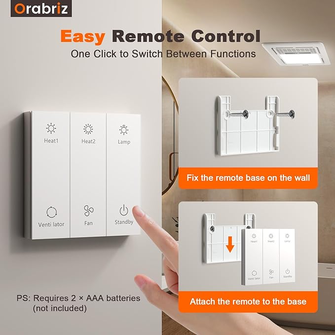 4-in-1 Bathroom Exhaust Fan - Image 6