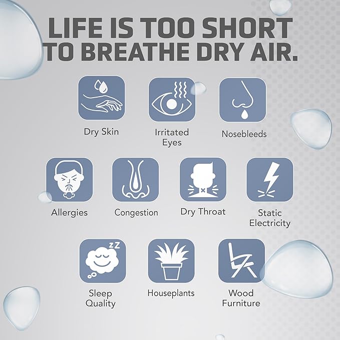 Pure Guardian Ultrasonic Cool Mist Humidifier, 100 Hour Run Time, 1.5 Gallon - Image 7