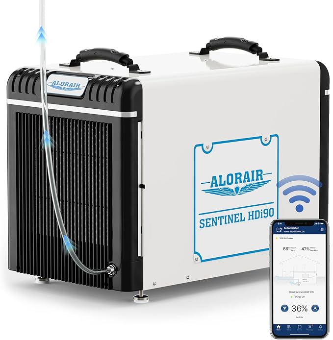 ALORAIR Wi-Fi Crawl Space Dehumidifier, 198 PPD Basement Dehumidifiers by ALORAIRSOLUTIONSINC0J0DC