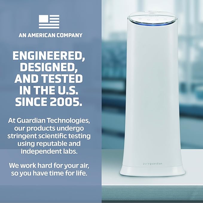 PureGuardian Ultrasonic Cool Mist Humidifier, 100 Hrs. Run Time, 1.5 Gallon Tank - Image 6