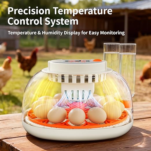 Egg Incubator with Temperature and Humidity Control, Automatic Egg Turning - Image 2
