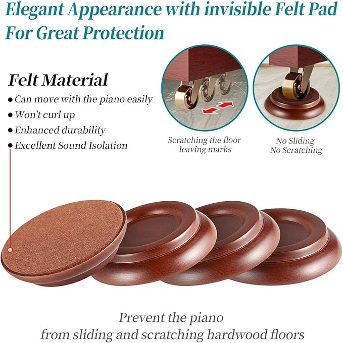 Piano Caster Cups - Image 2