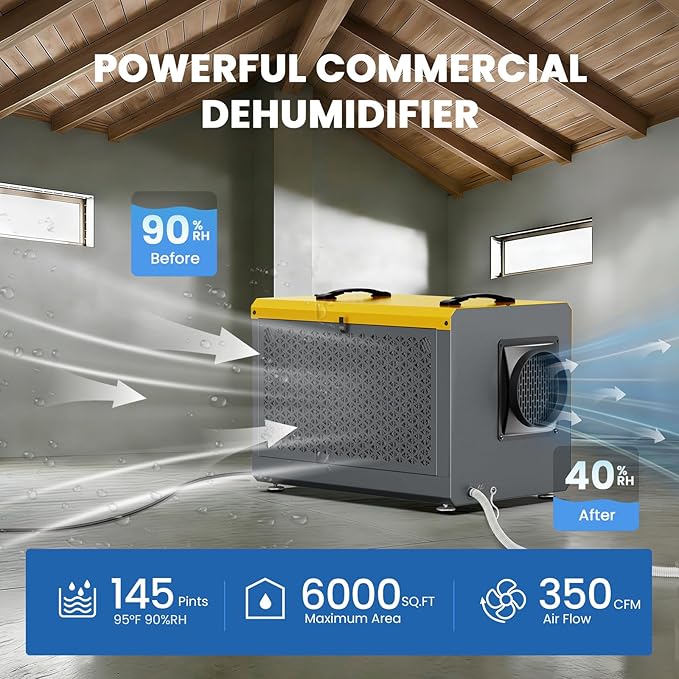 145 Pints Commercial Dehumidifier - Image 2