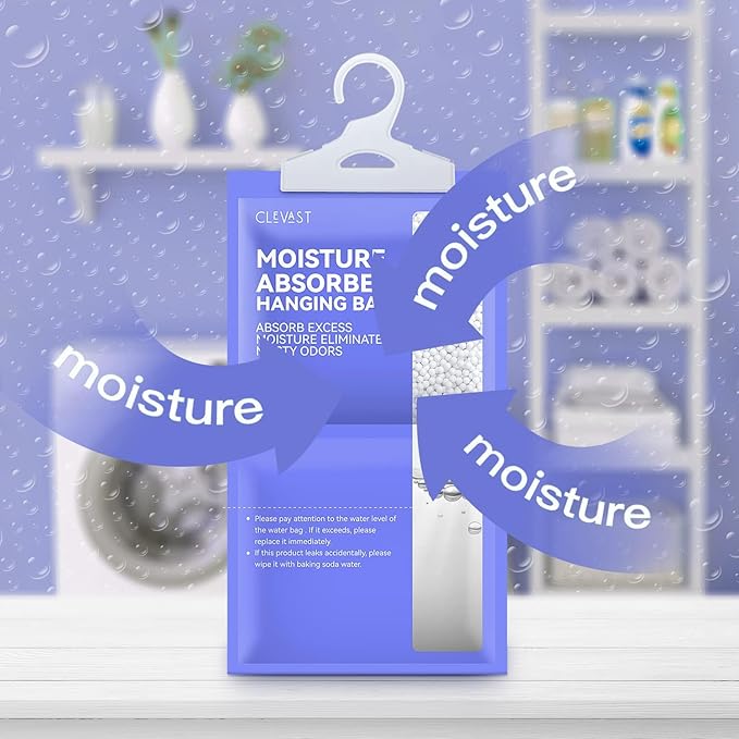 CLEVAST Moisture Absorbers Packets 5 Pack, Dehumidifier Bags - Image 4