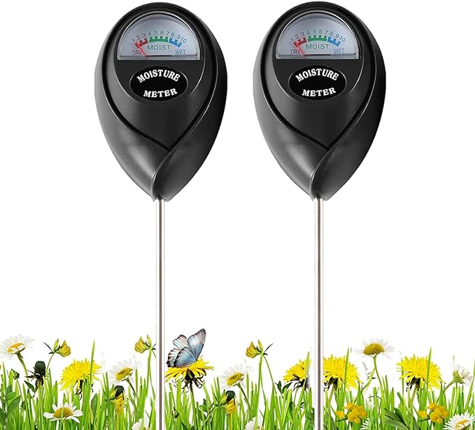 WNJ 2 Pack Soil Moisture Meter, Plant Water Monitor, Lawn Moisture Meter，Soil by WNJ