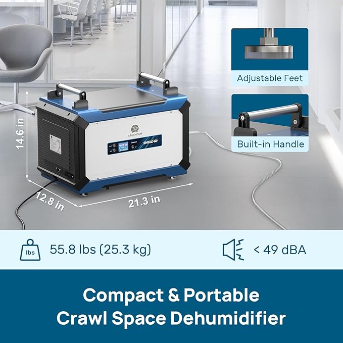 ARGENDON 145 Pint Crawl Space/Basement Dehumidifier - Image 5