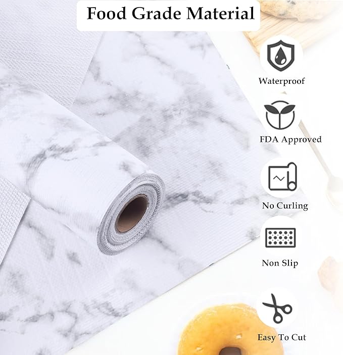 Shelf Liners for Cabinets 15 Inch Wide X 20 Ft Non Slip Waterproof Drawer - Image 4