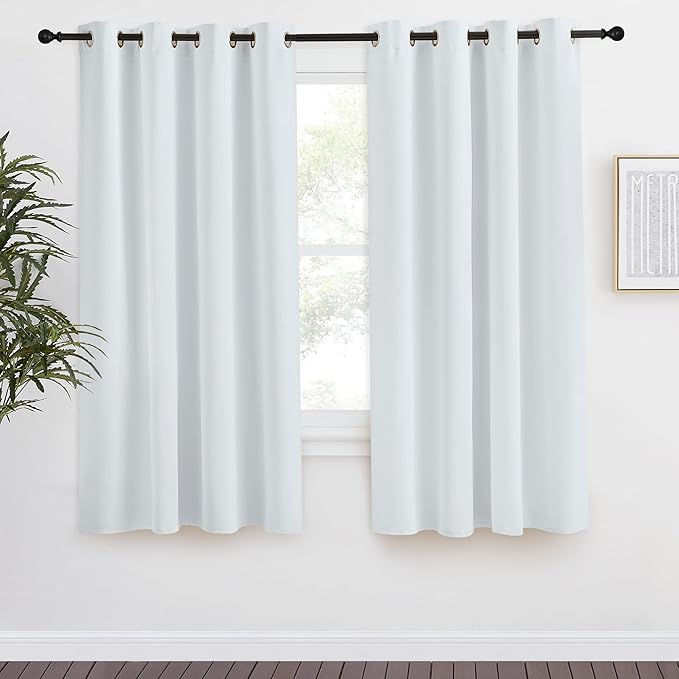 NICETOWN Room Darkening Window Curtain Panel, 55x68 inches, 1 Pack, Cloud Grey by NICETOWN
