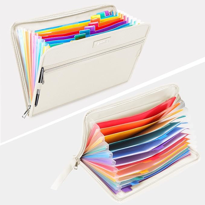 Fireproof Safe Waterproof Accordion File Bag Folder Expanding Filing Folder - Image 4