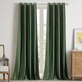 Luxury Olive Green Velvet Curtains 108 inches Long Emerald Elegant Living Room by ModernShinyVelvetCurtains