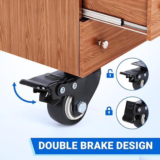 1.5 Inch Locking Casters Set of 4 - Image 4