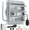 10 Inch Shutter Exhaust Fan, Wall Mount Attic Fan by Hipoilk