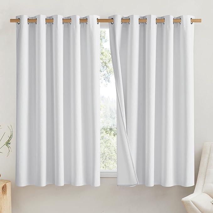 NICETOWN Truly Blackout Linen Blend Flax Drapes by NICETOWN