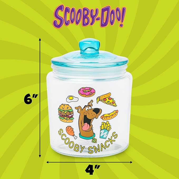 Silver Buffalo Scooby Doo Scooby Snacks Glass Cookie Snack Candy Jar - Image 2