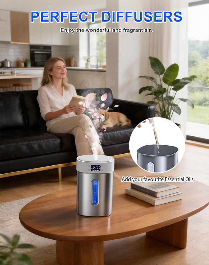 Humidifiers for Bedroom Large Room Baby, 4L Ultrasonic Cool Mist Humidifier - Image 7
