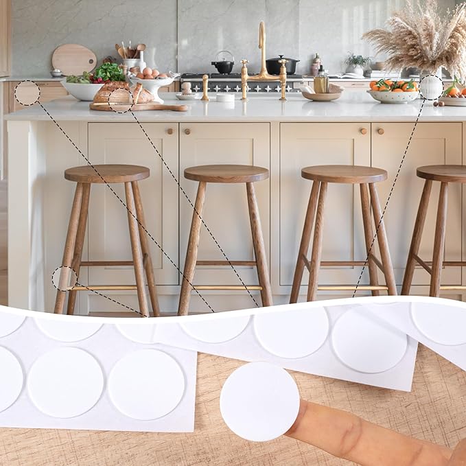 200 Pcs Small Felt Furniture Pads, Self-Adhesive EVA Foam Dot Circles, Round - Image 5