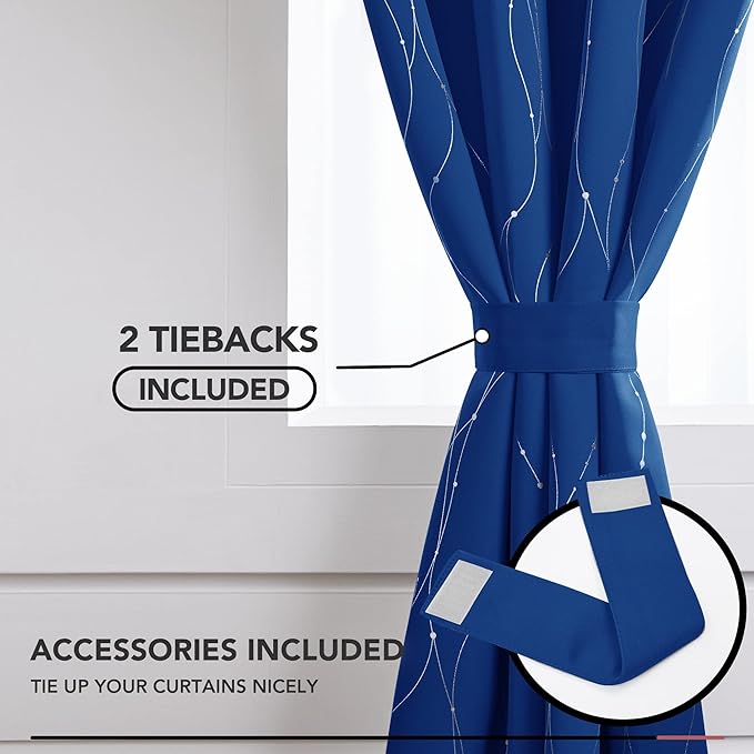 Deconovo Blackout Curtains, 52 x 95 Inch Drapes - Image 5