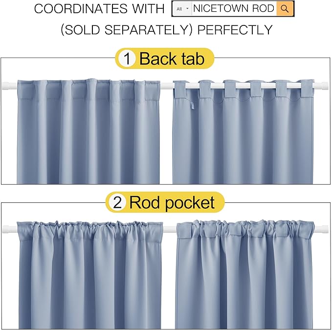 NICETOWN Blackout Curtain Panels - Image 3