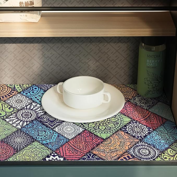 Drawer and Shelf Liner for Kitchen Cabinets Non-Adhesive Drawer Liner, Non Slip - Image 5