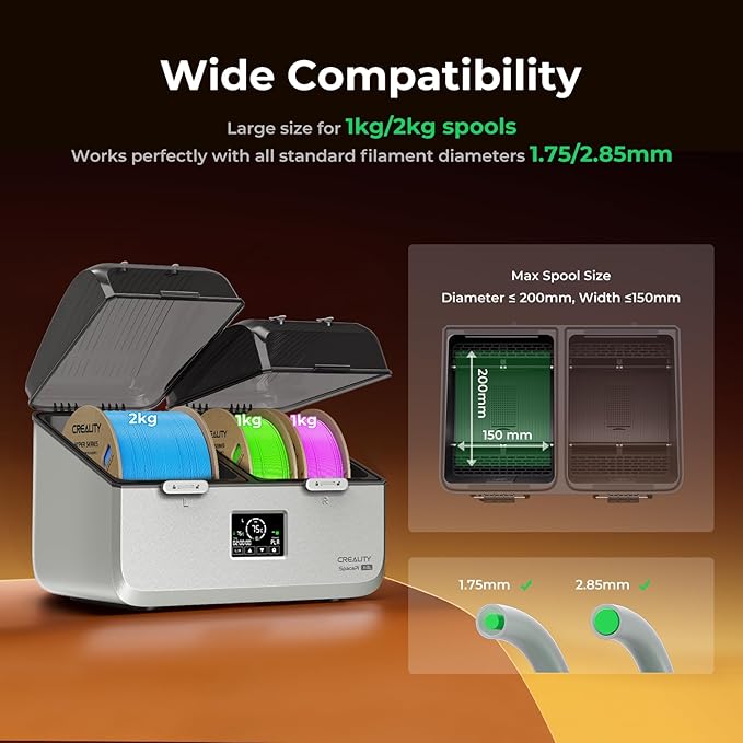 Creality Space Pi X4L Filament Dryer Box, 4 Spool Capacity - Image 6