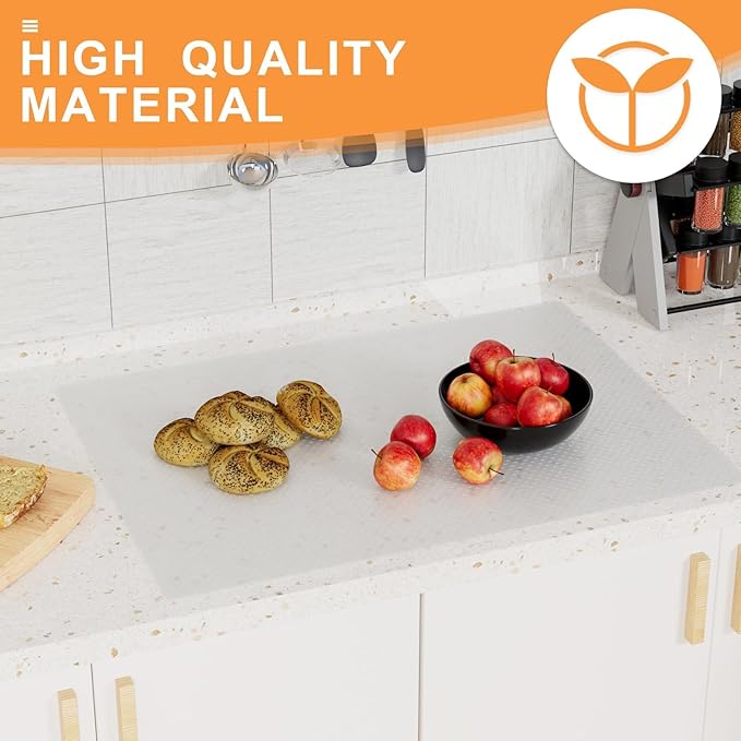FLPMIX Shelf Liners for Kitchen Cabinets: Clear Waterproof Under Sink Mat 19" x - Image 8