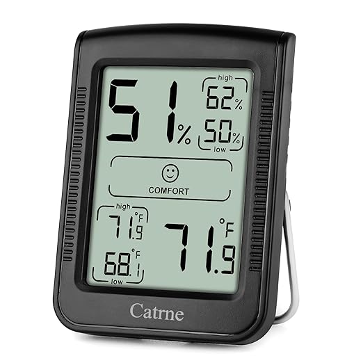 Digital Hygrometer Indoor Thermometer by Catrne