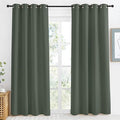 NICETOWN Blackout Curtain for Living Room 86 inch Long, 1 Panel, Dark Mallard by NICETOWN