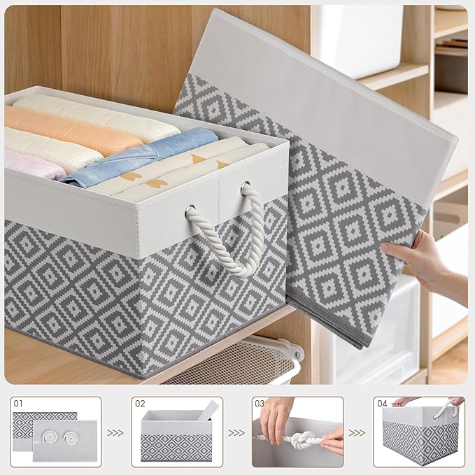 Storage Bins, Collapsible Storage Basket - Image 4