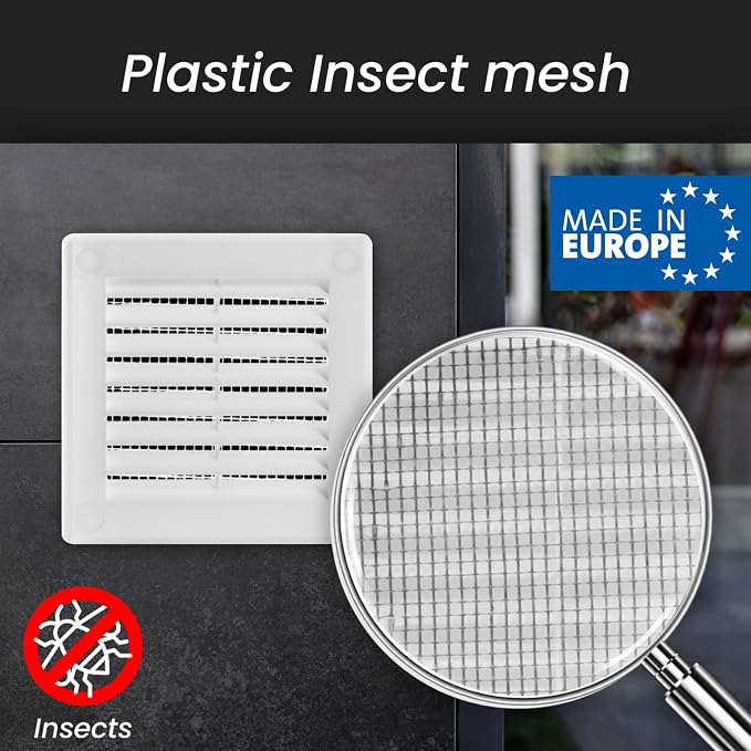 Repa Market 10 x 10 Inch White Square Air Vent Cover - Image 3