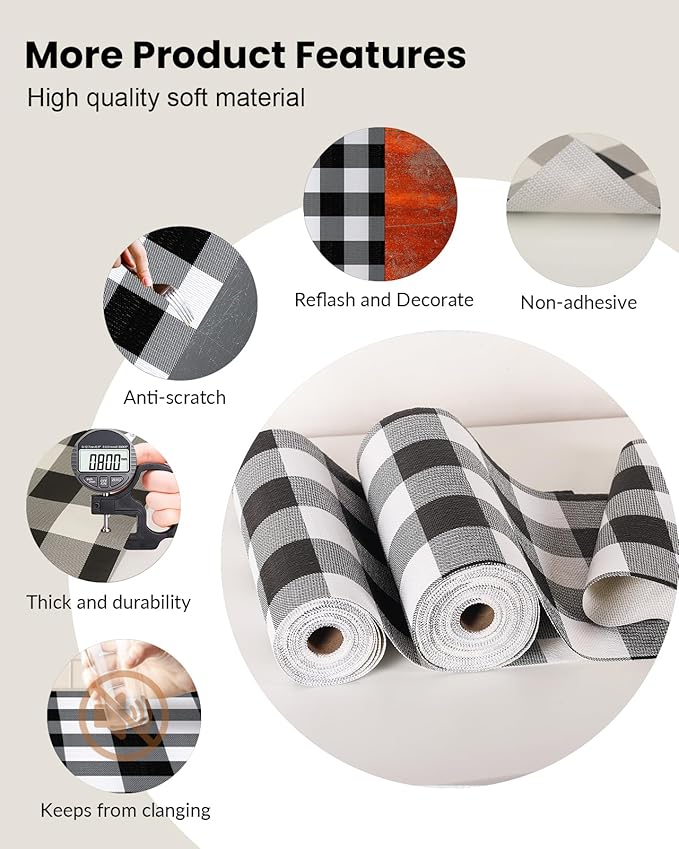 Shelf Drawer Liner for Kitchen Cabinets Non-Adhesive Non-Slip, Hide Stains & - Image 7