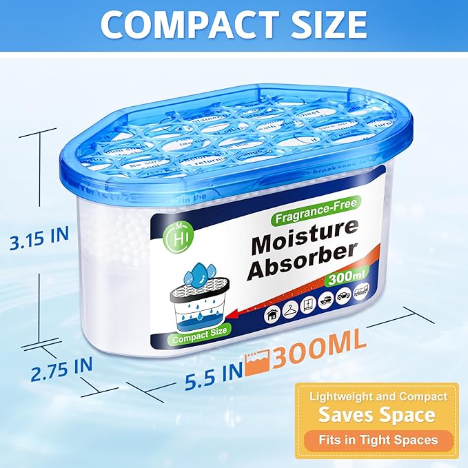 CHMI Moisture Absorbers 20 Pack， Attract and Trap Excess Moisture from Your - Image 2