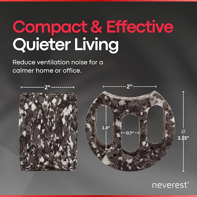 neverest® ESD 3.1 in Inline Duct Silencer – HVAC Noise Reduction, Tool-Free - Image 3