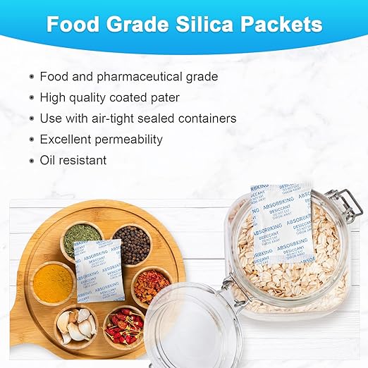 Desiccant Packs – 5 Gram 220 Packs Moisture Absorbers, Food Grade Desiccant - Image 4