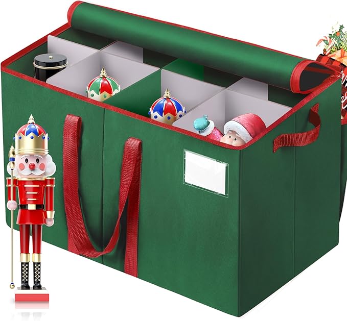 Nutcracker and Figurine Collectibles Storage Box， Large Ornament Storage by Unknown