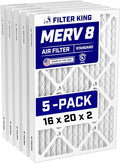 Filter King 16x20x2 Air Filter Dust & Allergy Control AC Furnace Filters by FilterKing