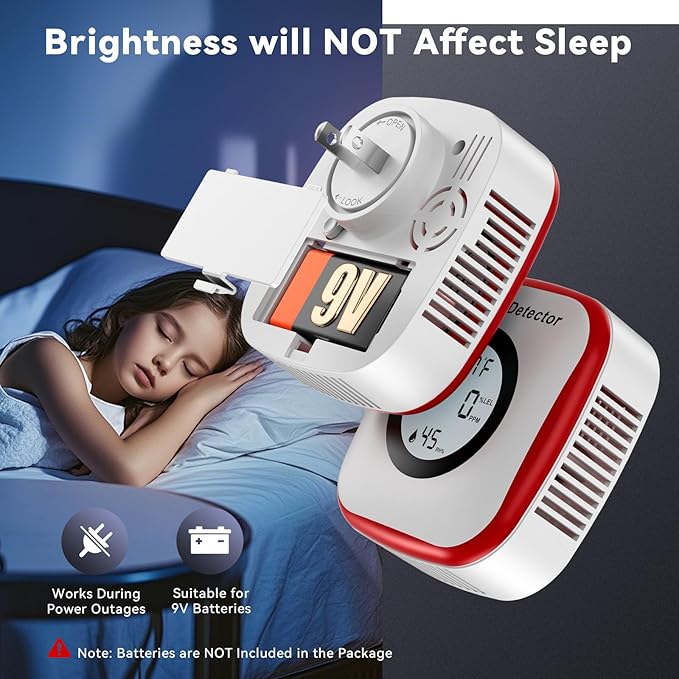 Carbon Monoxide Detectors & Gas Leak Detector, CO Detectors Plug in Wall - Image 5