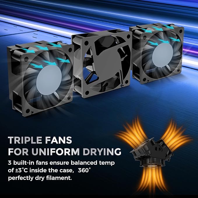 SUNLU Official Filament Dryer S4, 4-Spool Filament Storage Box - Image 6