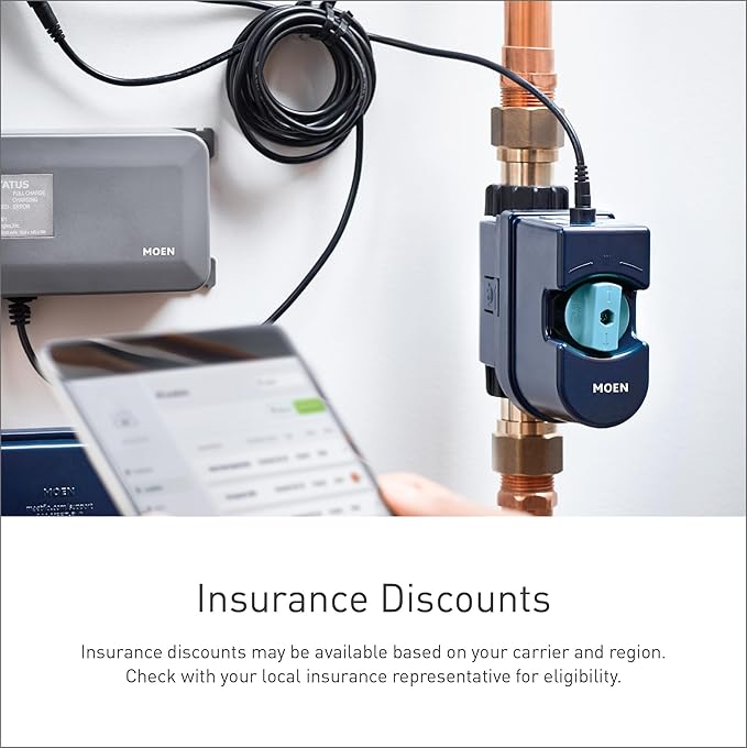 Moen Flo Smart Water Monitor and Automatic Shutoff Sensor, Wi-Fi Water Leak - Image 9