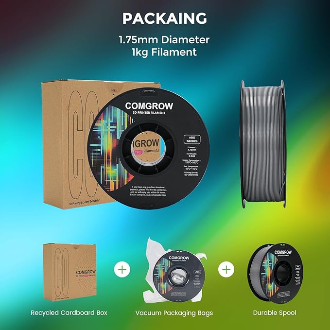 Comgrow ABS 3D Printer Filament, Heat Resistant, Strong and Durable, - Image 5