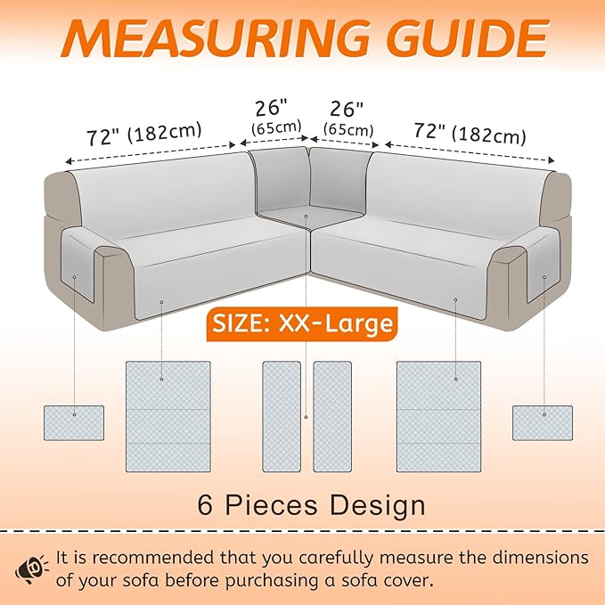 Arfntevss Waterproof Sectional Couch Covers L Shape Washable Velvet Sofa Cover - Image 5