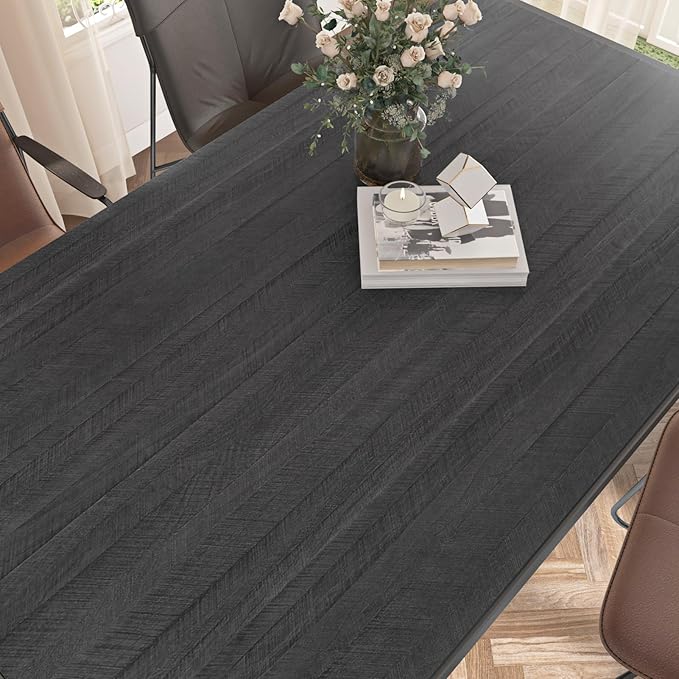 WESTICK Large Grey/Black Wood Contact Paper Peel and Stick Countertops Covering - Image 5