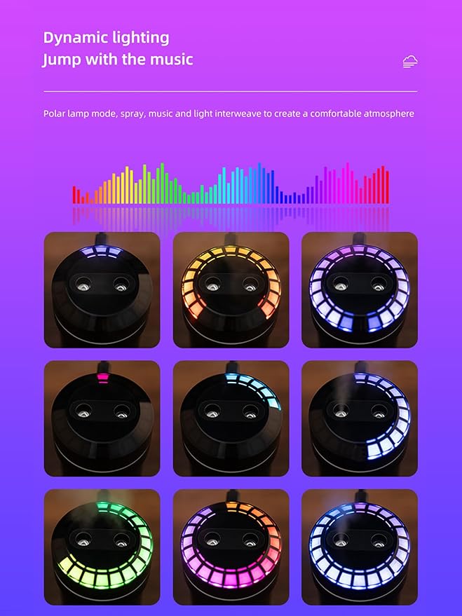 Mini Humidifier Car Diffuser Music Humidifier - Image 6